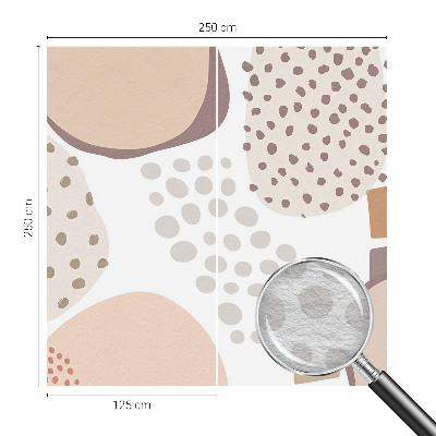 Mural decorativo con diseño de puntos sutiles