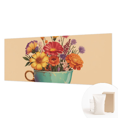 Fotomural decorativo para cabecero de cama con un ramo colorido