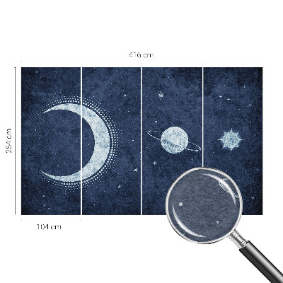 Fotomural decorativo para cabecero de cama con motivo de estrella
