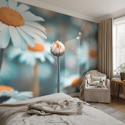 Mural decorativo con diseño de delicadeza de manzanilla