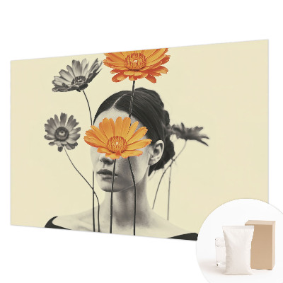 Fotomural decorativo para cabecero de cama con una visión surrealista