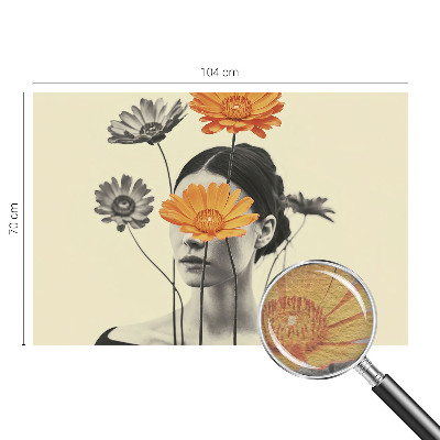 Fotomural decorativo para cabecero de cama con una visión surrealista
