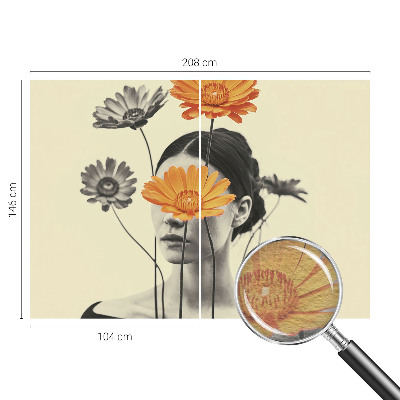 Fotomural decorativo para cabecero de cama con una visión surrealista