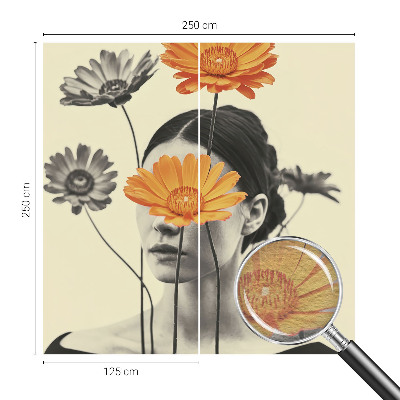 Fotomural decorativo para cabecero de cama con una visión surrealista