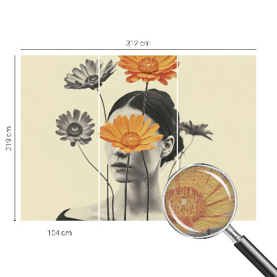 Fotomural decorativo para cabecero de cama con una visión surrealista