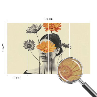 Fotomural decorativo para cabecero de cama con una visión surrealista