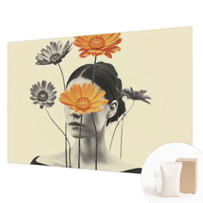 Fotomural decorativo para cabecero de cama con una visión surrealista