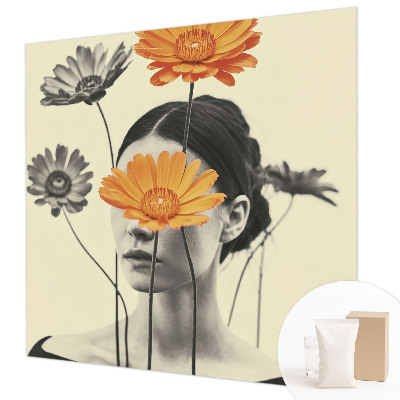 Fotomural decorativo para cabecero de cama con una visión surrealista