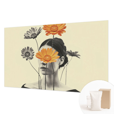 Fotomural decorativo para cabecero de cama con una visión surrealista