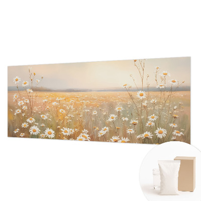 Mural de pared con estampado hermoso con motivo de prado de flores