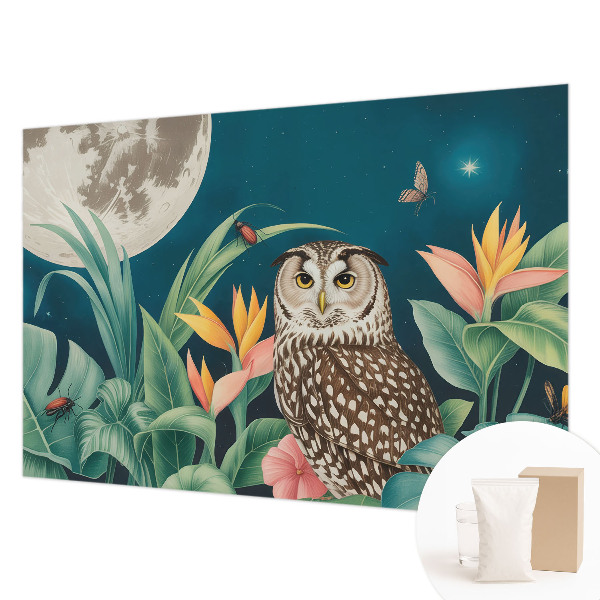 Papel mural texturado decorativo con diseño Safari lunar