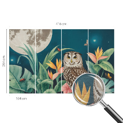 Papel mural texturado decorativo con diseño Safari lunar