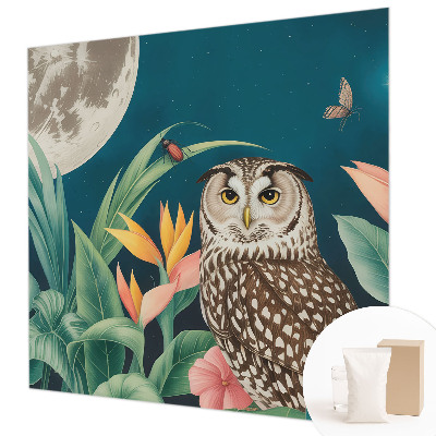 Papel mural texturado decorativo con diseño Safari lunar