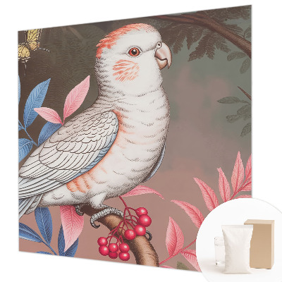 Mural decorativo con motivo de naturaleza tropical