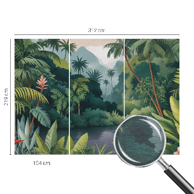 Fotomural decorativo para cabecero de cama con paisajes exóticos