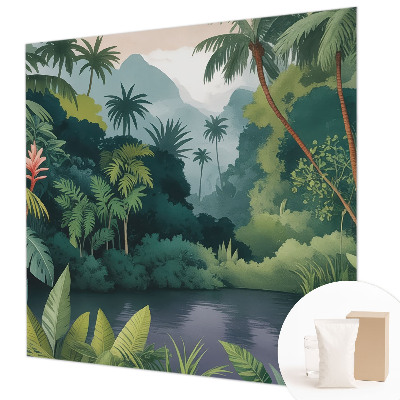 Fotomural decorativo para cabecero de cama con paisajes exóticos