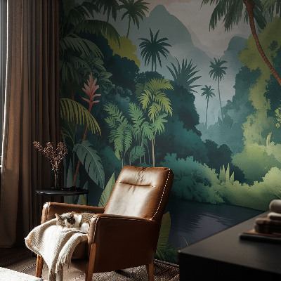 Fotomural decorativo para cabecero de cama con paisajes exóticos