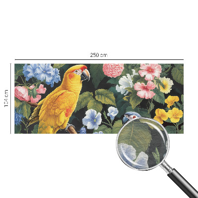 Mural de pared con estampado hermoso con motivo de aves exóticas