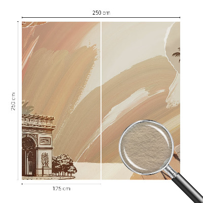 Papel mural con patrón decorativo con un motivo de viaje exótico
