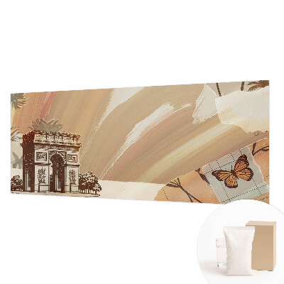 Papel mural con patrón decorativo con un motivo de viaje exótico
