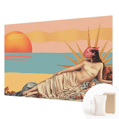 Fotomural decorativo para cabecero de cama con el motivo 