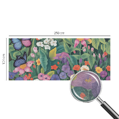 Papel mural texturado decorativo con un diseño de explosión de flores