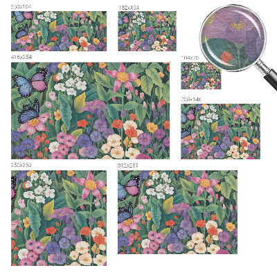 Papel mural texturado decorativo con un diseño de explosión de flores