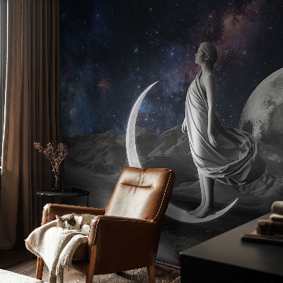 Papel mural texturado decorativo con el diseño 'Sueños Nocturnos'