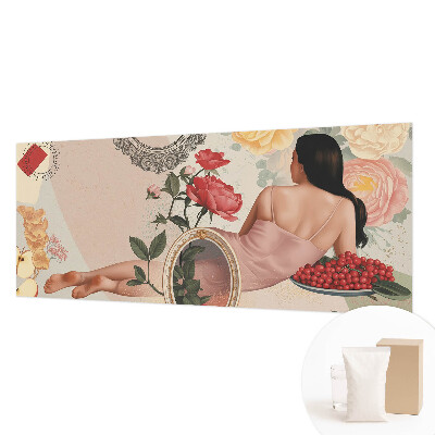 Mural de pared con estampado hermoso con un diseño de elegancia floral