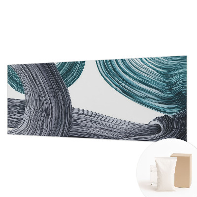 Papel mural con patrón decorativo con diseño de líneas fluidas