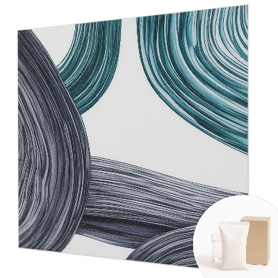 Papel mural con patrón decorativo con diseño de líneas fluidas
