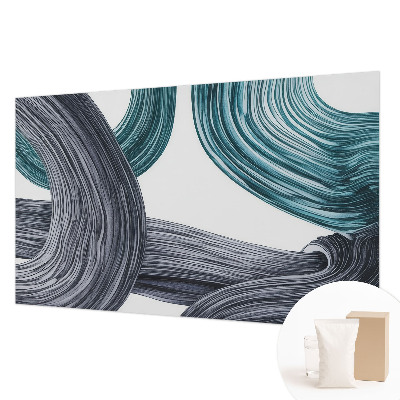 Papel mural con patrón decorativo con diseño de líneas fluidas