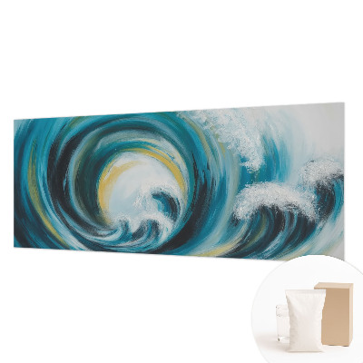 Papel mural texturado decorativo con diseño de ola del mar