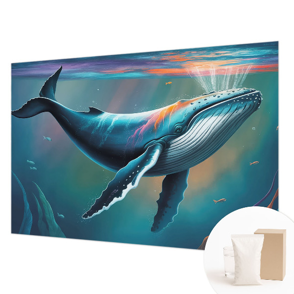 Mural decorativo con motivo de gigante marino