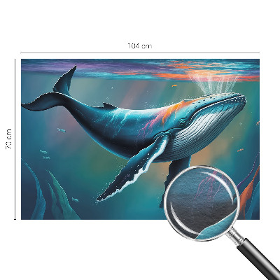 Mural decorativo con motivo de gigante marino