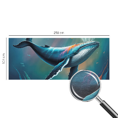Mural decorativo con motivo de gigante marino