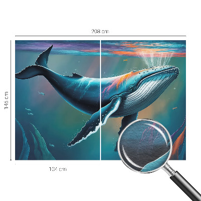 Mural decorativo con motivo de gigante marino