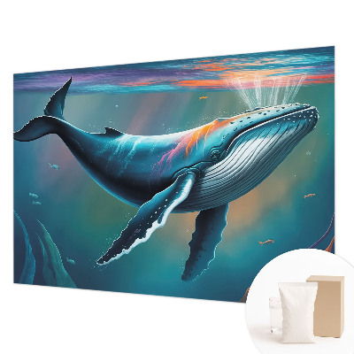 Mural decorativo con motivo de gigante marino