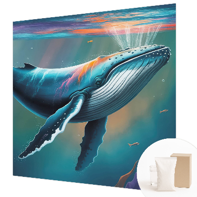 Mural decorativo con motivo de gigante marino