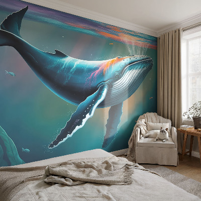 Mural decorativo con motivo de gigante marino