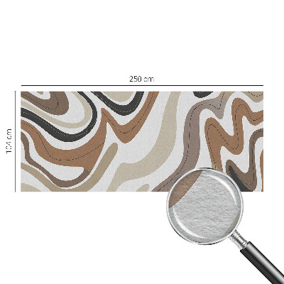 Papel mural con patrón decorativo con ondas armoniosas