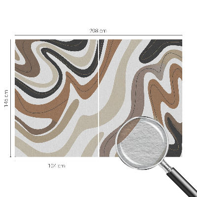 Papel mural con patrón decorativo con ondas armoniosas