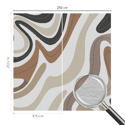 Papel mural con patrón decorativo con ondas armoniosas