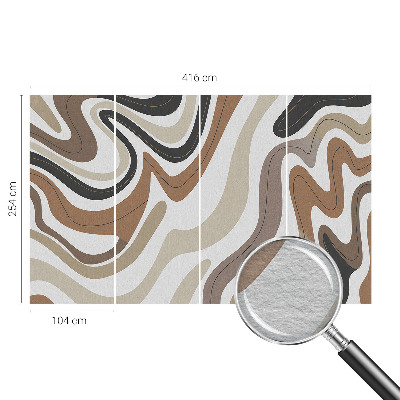 Papel mural con patrón decorativo con ondas armoniosas