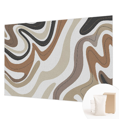 Papel mural con patrón decorativo con ondas armoniosas