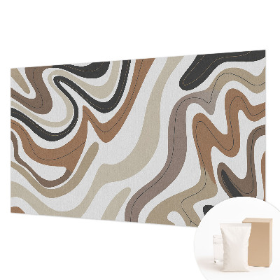 Papel mural con patrón decorativo con ondas armoniosas
