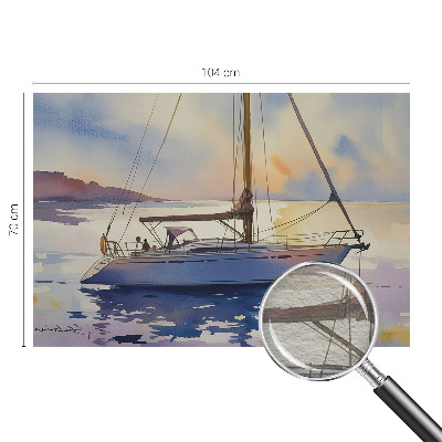 Papel mural texturado decorativo con diseño «Velero Oeste»