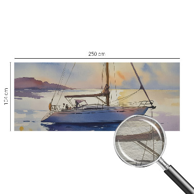 Papel mural texturado decorativo con diseño «Velero Oeste»