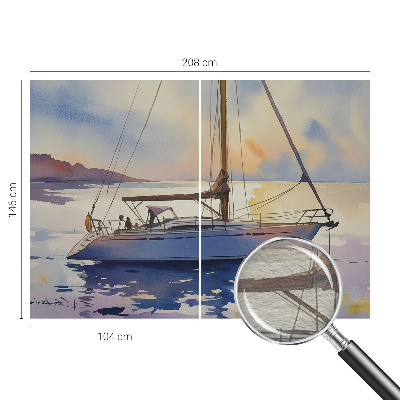 Papel mural texturado decorativo con diseño «Velero Oeste»
