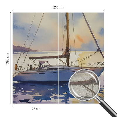 Papel mural texturado decorativo con diseño «Velero Oeste»